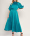 PETAL PROWESS WOVEN MIDI DRESS