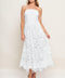 CAREFREE NIGHTS LACE OFF WHITE MIDI DRESS