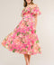 HAPPIEST HERE WOVEN MIDI DRESS