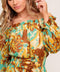 THENA SECRET GARDEN WOVEN MIDI DRESS