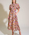 GARDEN HARMONY WOVEN MIDI DRESS