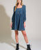 EXOTIC ESCAPE DENIM MINI DRESS