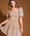 URBAN SOPHISTICATION TWILL MINI DRESS
