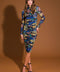 GARDEN BLOOM WOVEN MIDI DRESS