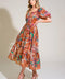 BRING US BACK WOVEN MIDI DRESS