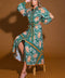 LOVE ESPRESSO WOVEN MIDI DRESS
