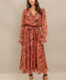 AUTUMN SONATA WOVEN MIDI DRESS