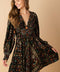 FINDING MYSELF VELVET WOVEN MINI DRESS