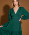 POSH PRESENCE WOVEN MIDI DRESS