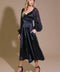 LUMINOUS VIBES WOVEN MIDI DRESS