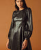 CHANGE OF PACE FAUX LEATHER MINI DRESS