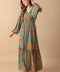 FLEETING FAUNA WOVEN MAXI DRESS