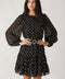 DANCING IN THE RAIN WOVEN MINI DRESS