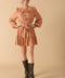 WANDERING MIND WOVEN MINI DRESS