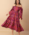 MELLOW MOMENTS WOVEN MIDI DRESS