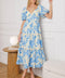 BLOOMING DAY WOVEN MIDI DRESS