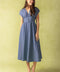BRIGHT MORNINGS WOVEN MIDI DRESS