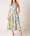 LIKE MAGIC POWDER BLUE WOVEN MIDI DRESS