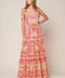 IMPRESSIVE FLIRT BLUE WOVEN MAXI DRESS