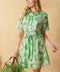 MYSTERIES OF THE NIGHT WOVEN MINI DRESS