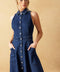 COOL GIRL DENIM MIDI DRESS
