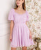 MIDNIGHT MIRAGE GOWN WOVEN EYELET MINI DRESS