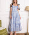 OFF FOR THE DAY WOVEN MIDI DRESS