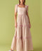 IMAGINE THAT GREEN PINK PLAID MIDI DRESS