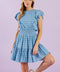 COME AS YOU ARE WOVEN MINI DRESS