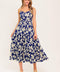 PETALS IN THE WIND WOVEN MIDI DRESS