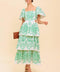 SHE'S A VISION WOVEN MIDI DRESS