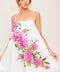 GARDEN WHISPERS PINK FLORAL WOVEN MINI DRESS