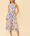 PATTON PARK BLUE WOVEN MIDI DRESS