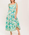 WRITTEN IN THE SKY WOVEN MIDI DRESS