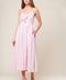 ALONG THE SHORE PINK WOVEN MIDI DRESS