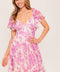 OCEAN WHISPER SKY BLUE WOVEN MINI DRESS