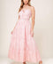 GIA PEONY PINK WOVEN MAXI DRESS