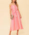 TAILOR MADE FOR YOU WOVEN LACE MIDI DRESS