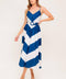RADIANT HEART NAVY WOVEN MIDI DRESS