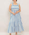 MIDSUMMER PETALS WOVEN MIDI DRESS
