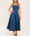 VANILLA COVE DENIM MIDI DRESS