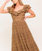 NATURAL BALANCE WOVEN MIDI DRESS