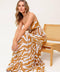 DEW KISS ALMOND WOVEN MAXI DRESS