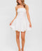 TWILIGHT WISH WOVEN TWILL MINI DRESS