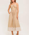 HYDRANGEA HAZE WOVEN MIDI DRESS