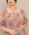 ROSY TWILIGHT WOVEN MIDI DRESS