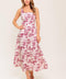 MOJITO MOOD BERRY WOVEN MIDI DRESS
