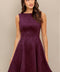 WINE IN THE SUN FAUX SUEDE MINI DRESS