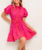 PARADISE FOUND WOVEN MINI DRESS