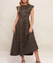URBAN JUNGLE GLAM SUEDED KNIT MIDI DRESS